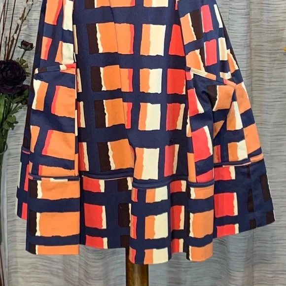 Jessica Simpson multicolored blocks halter dress. - Picture 4 of 16